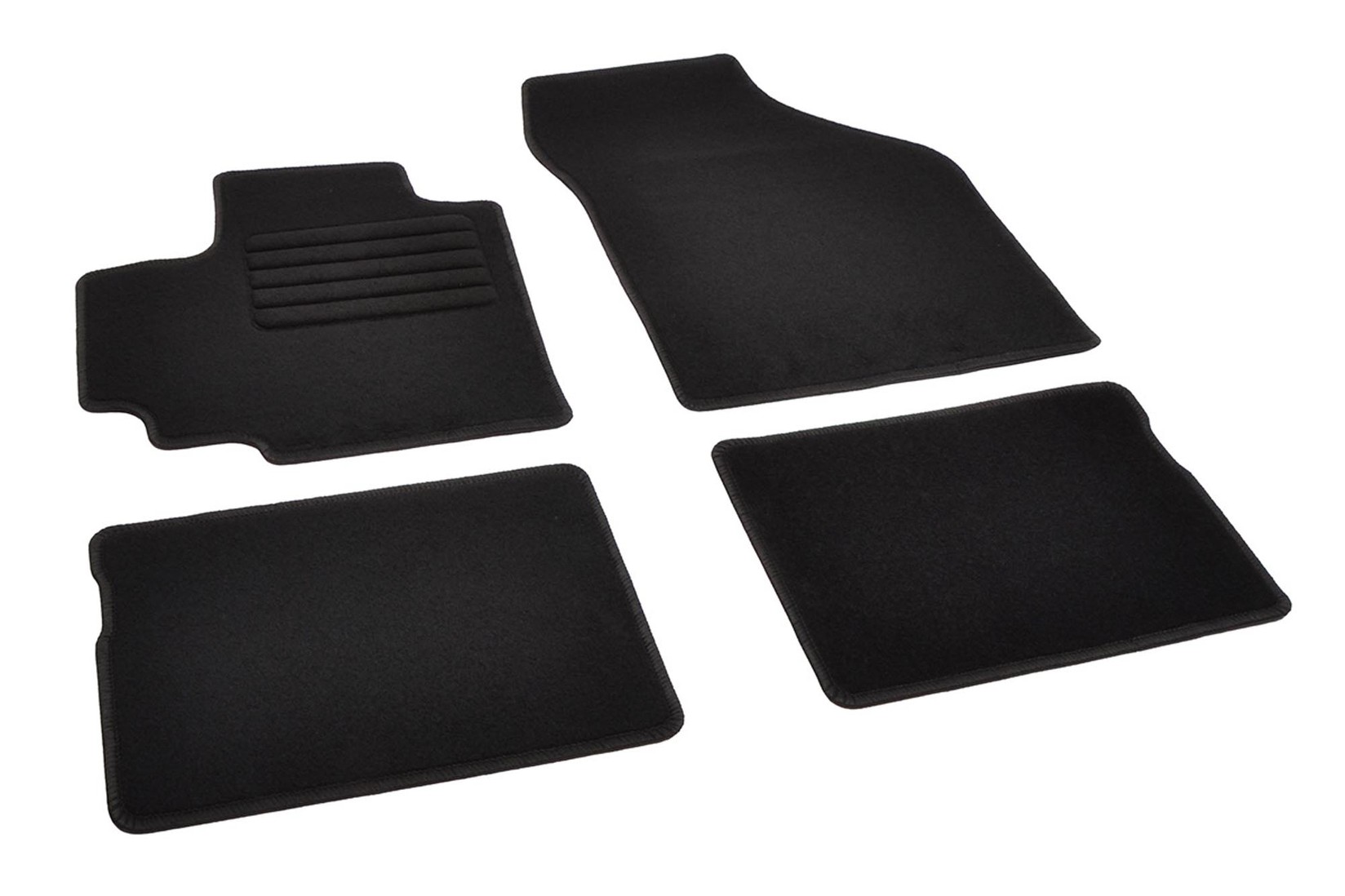 RIGUM Платнени патосници за Suzuki Celerio по 2015 година, 4 дела, црни