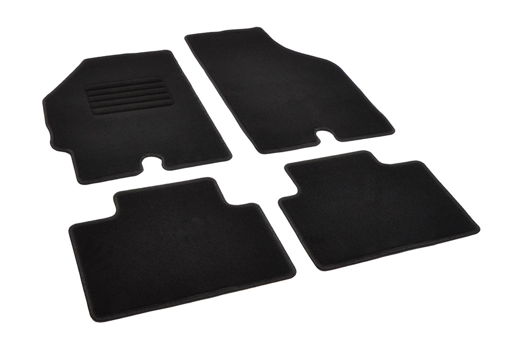 RIGUM Платнени патосници за Fiat Punto 1999-2003, 4 дела, црни