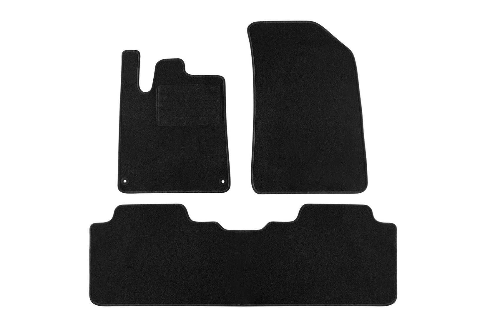 PETEX Платнени патосници за Citroen C5 03/2001-03/2008 3 делови црни (B042) Rex материјал