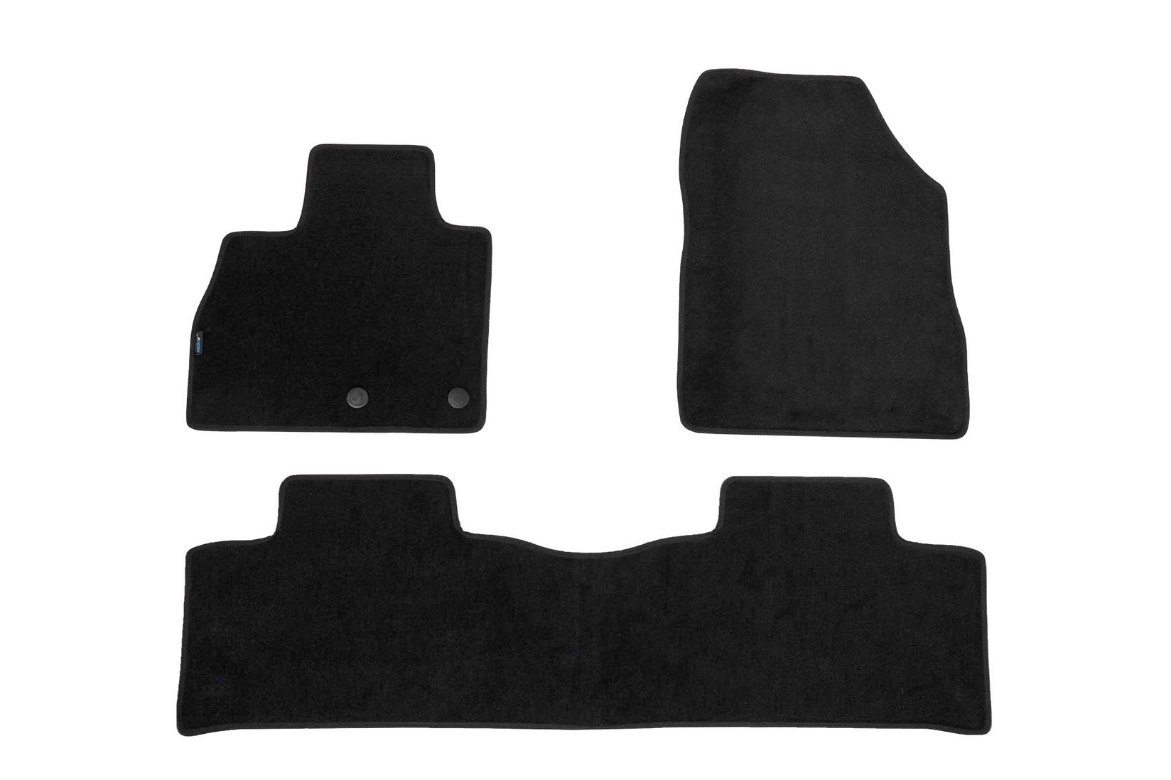 PETEX Платнени патосници за Renault Scenic IV / Grand Scenic после 2016 година, 4 дела, црни, STYLE материјал