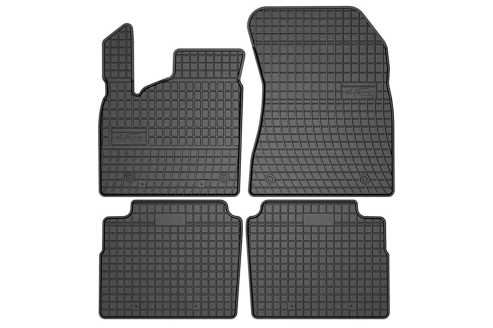 FROGUM Гумени патосници за Nissan X-trail по 2021 година, 4 дела, црни