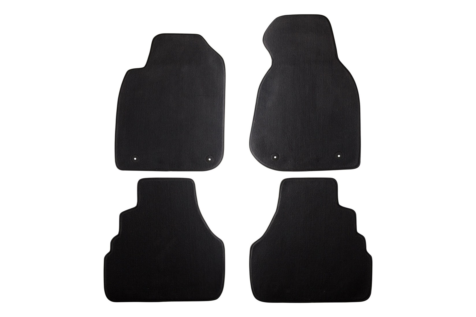 PETEX Платнени патосници за Audi A6 02/1998-08/1998 4 делови црни (B014) Style материјал