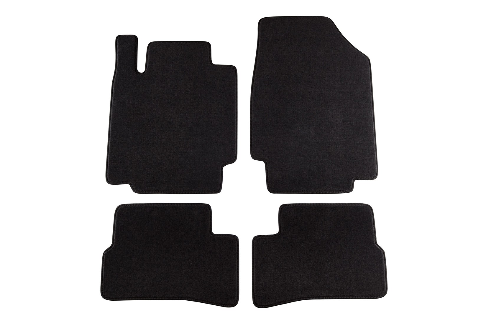 PETEX Платнени патосници за Nissan Micra K12 3 врати 01/2003-10/2010 4 делови црни (KL03) Style материјал