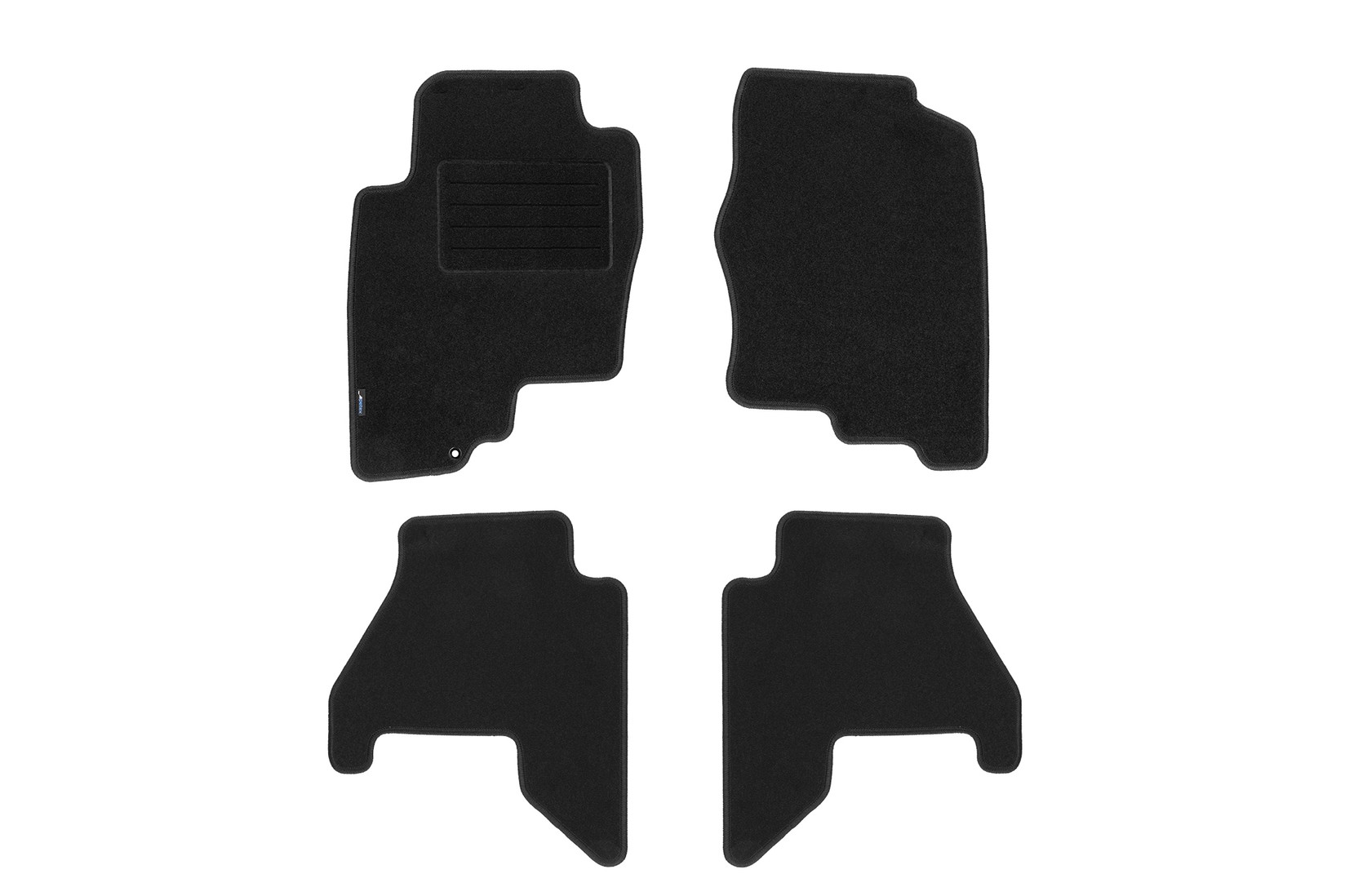 PETEX Платнени патосници за Nissan Pathfinder R51 2005-2010 со 5 места, 4 дела, црни, материјал REX