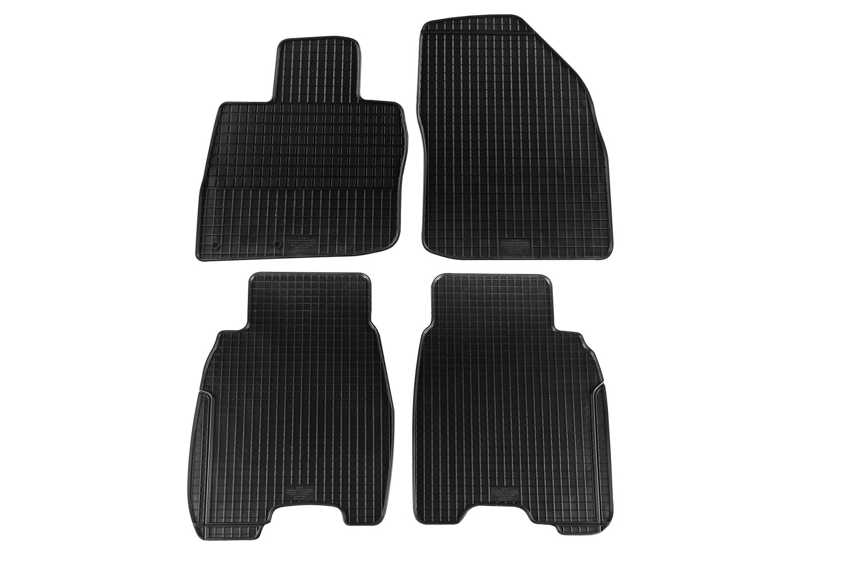 PETEX Гумени патосници за Honda Civic 2006-2012 Civic 2012-2017 5 врати 4 дела црни