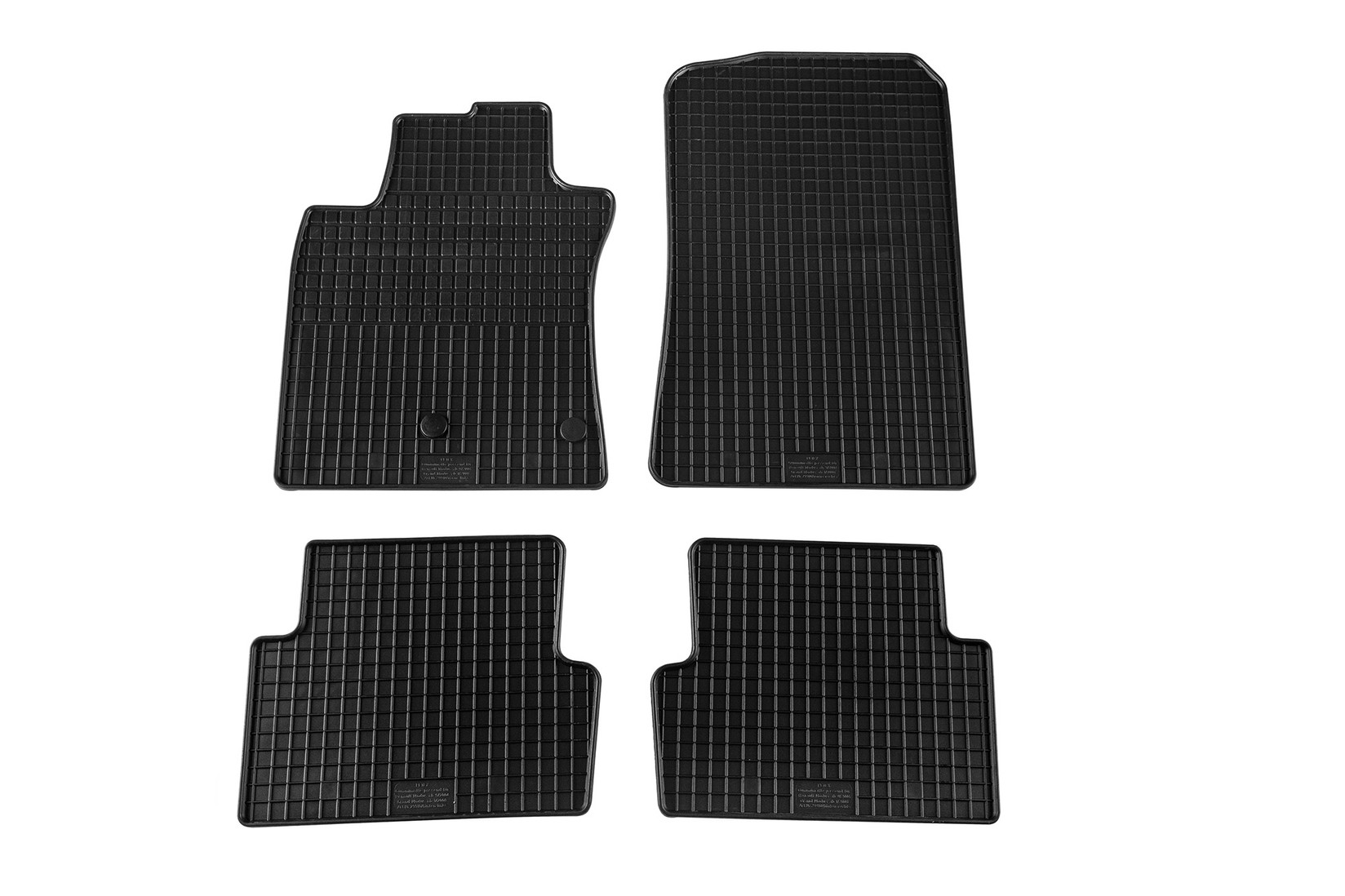 PETEX Гумени патосници за Renault Modus 2004-2012 Grand Modus 2008-2012 4 дела црни B142