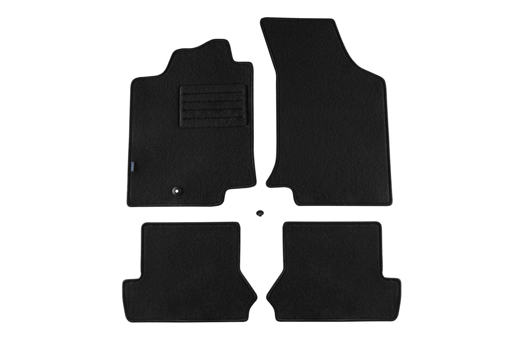 PETEX Платнени патосници за VW Golf III 09/1991-1997/Vento 01/1992-1997 4 делови црни (B001) Rex материјал