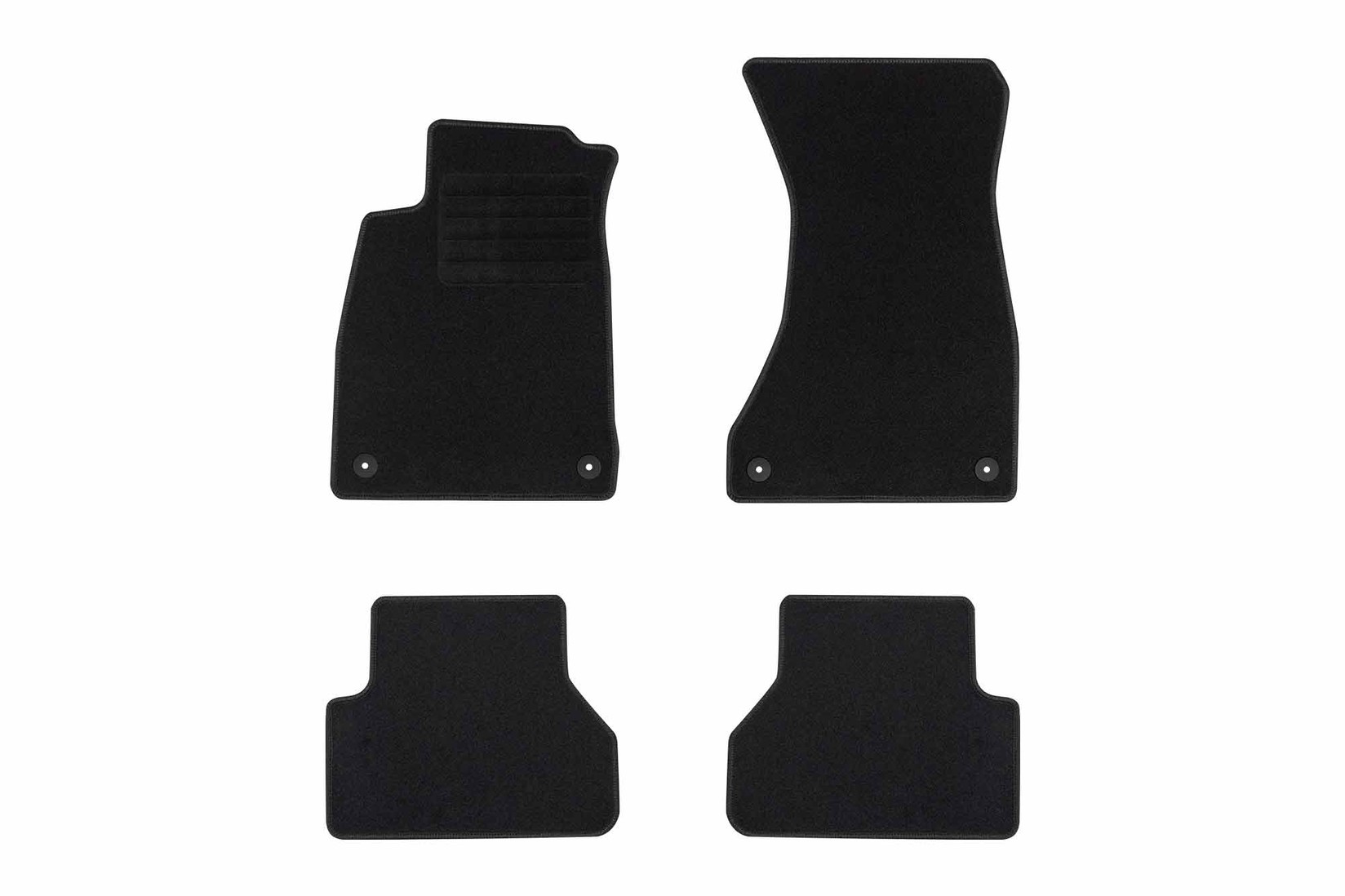 RIGUM Платнени патосници за Audi A4 по 2015 година, Audi A5 по 2018 година, 4 дела, црни