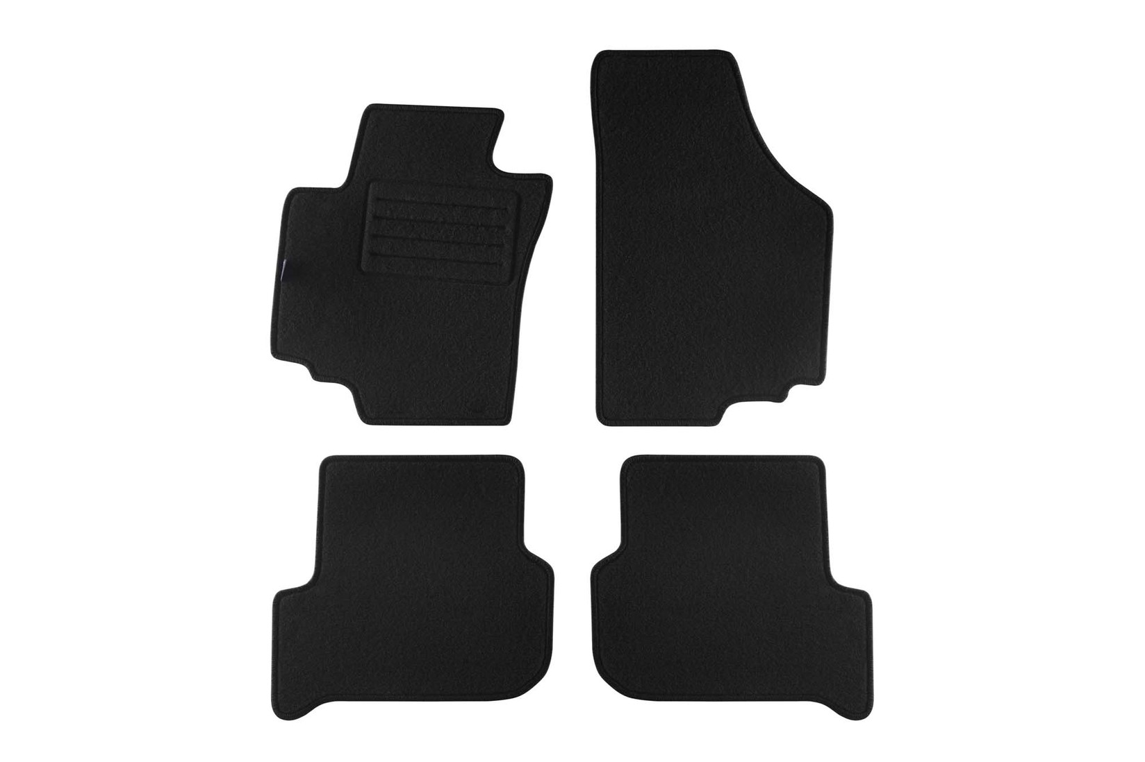 PETEX Платнени патосници за SEAT Altea после 06/2004 година/Toledo 11/2004-2009 4 делови црни (KL01) Rex материјал