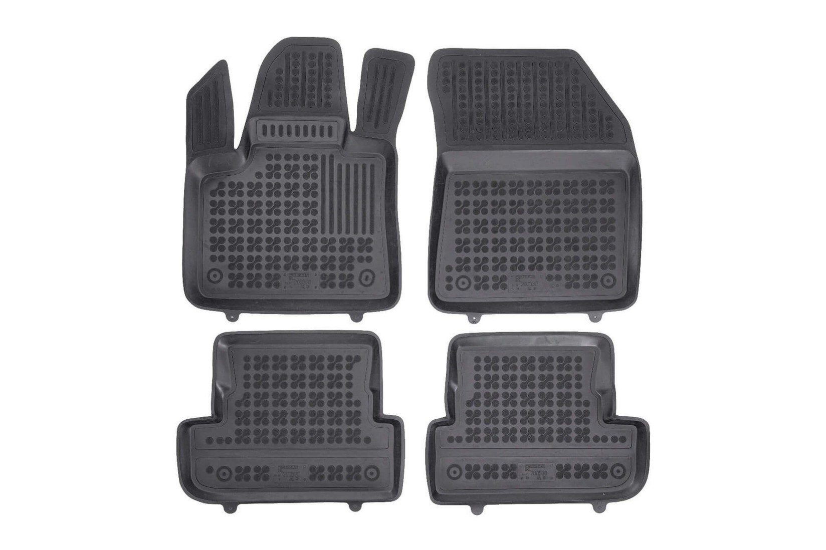 REZAW-PLAST Гумени патосници за Opel Grandland X PHeV Hybrid4 AWD 2017-2021 Opel Grandland PHeV 4x4 AWD по 2021 година 4 дела црни