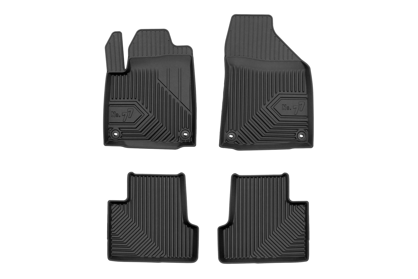 FROGUM 2.5D гумени патосници модел 77 за Jeep Cherokee по 2013 година 4 дела црни