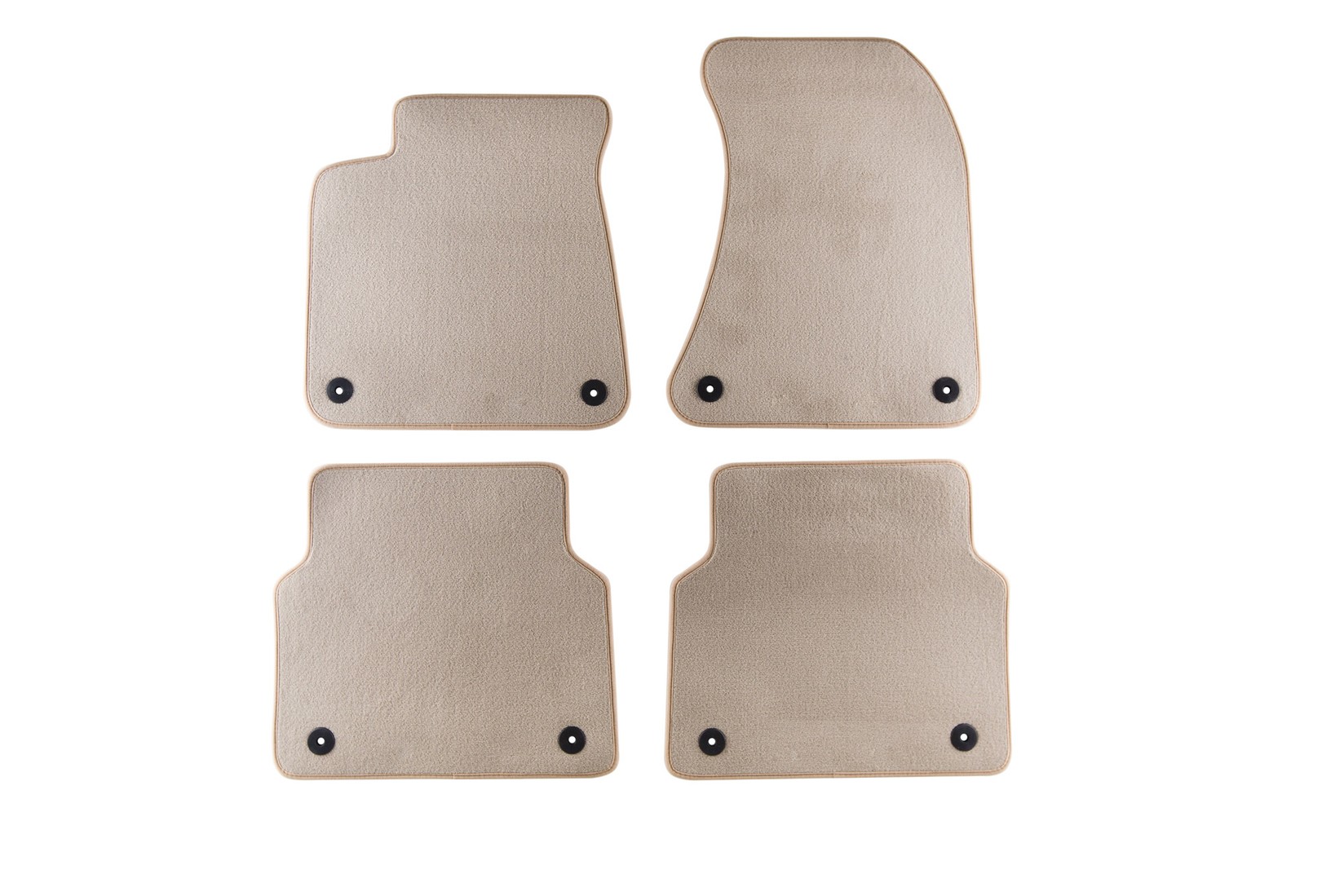 PETEX Платнени патосници за Audi A8 03/2010-10/2017 кратка база 4 делови кремави(B018) Comet материјал