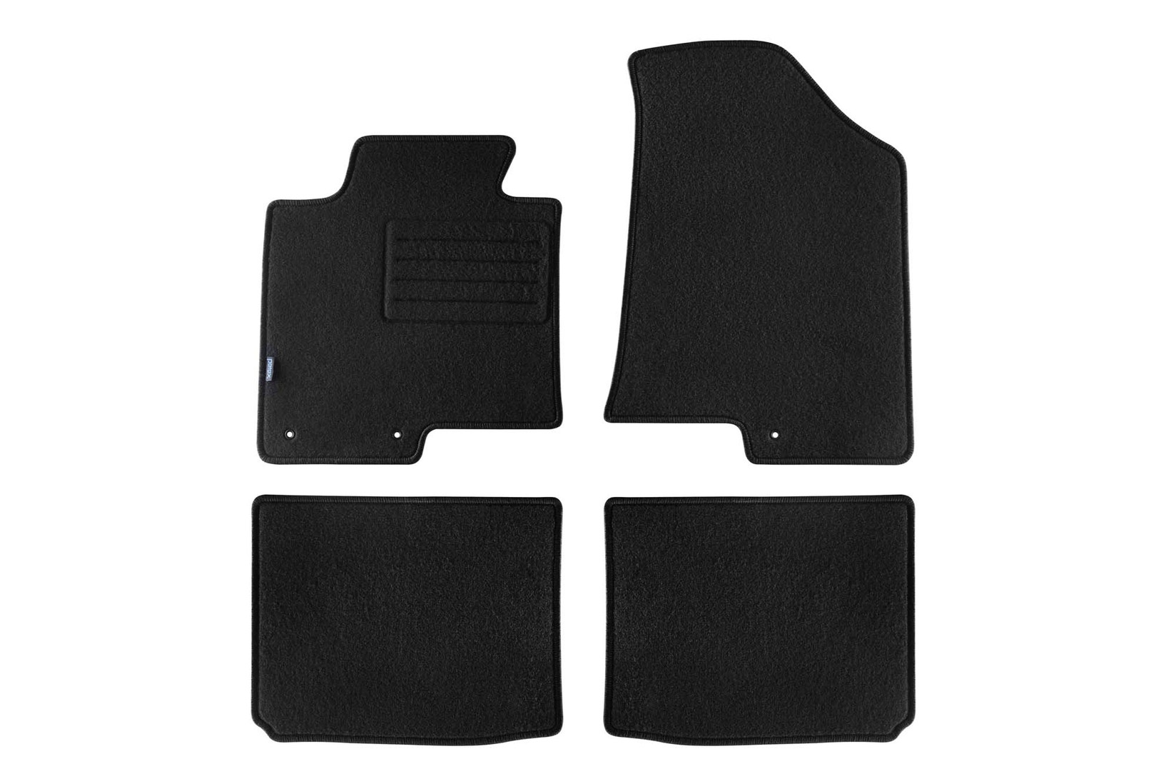 PETEX Платнени патосници за Hyundai I40 седан/караван после 2011 година 4 делови црни (B163) Rex материјал