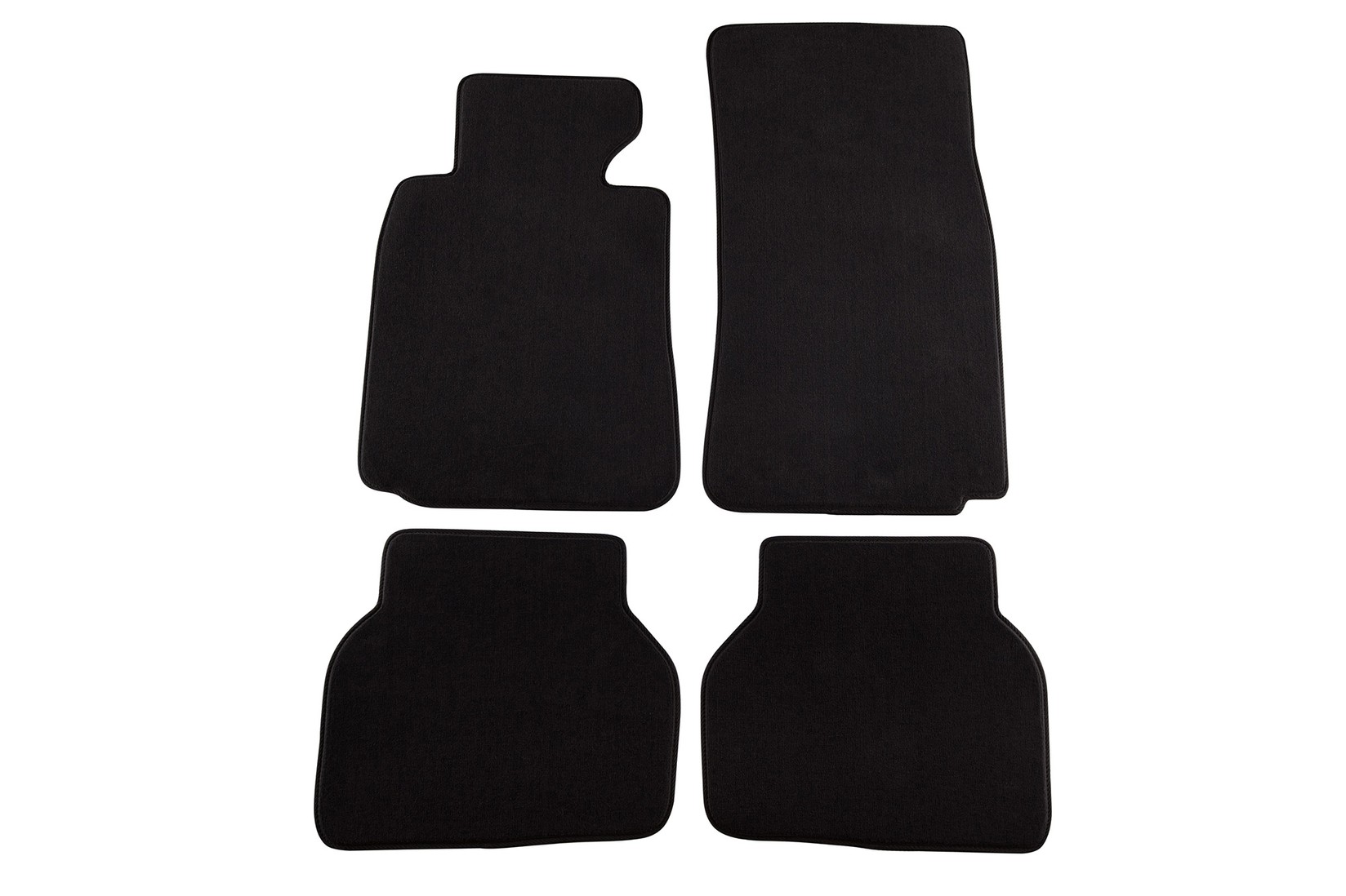 PETEX Платнени патосници за BMW серија 5 E39 1995-05/2003 година 4 делови црни (B208) Style материјал