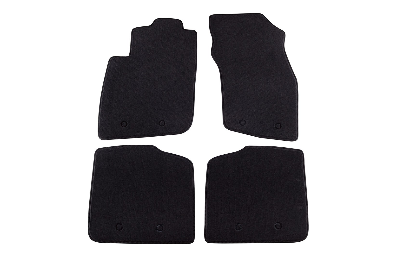 PETEX Платнени патосници за Volvo S40/V40 01/1999-02/2004 4 делови црни (B158) Style материјал