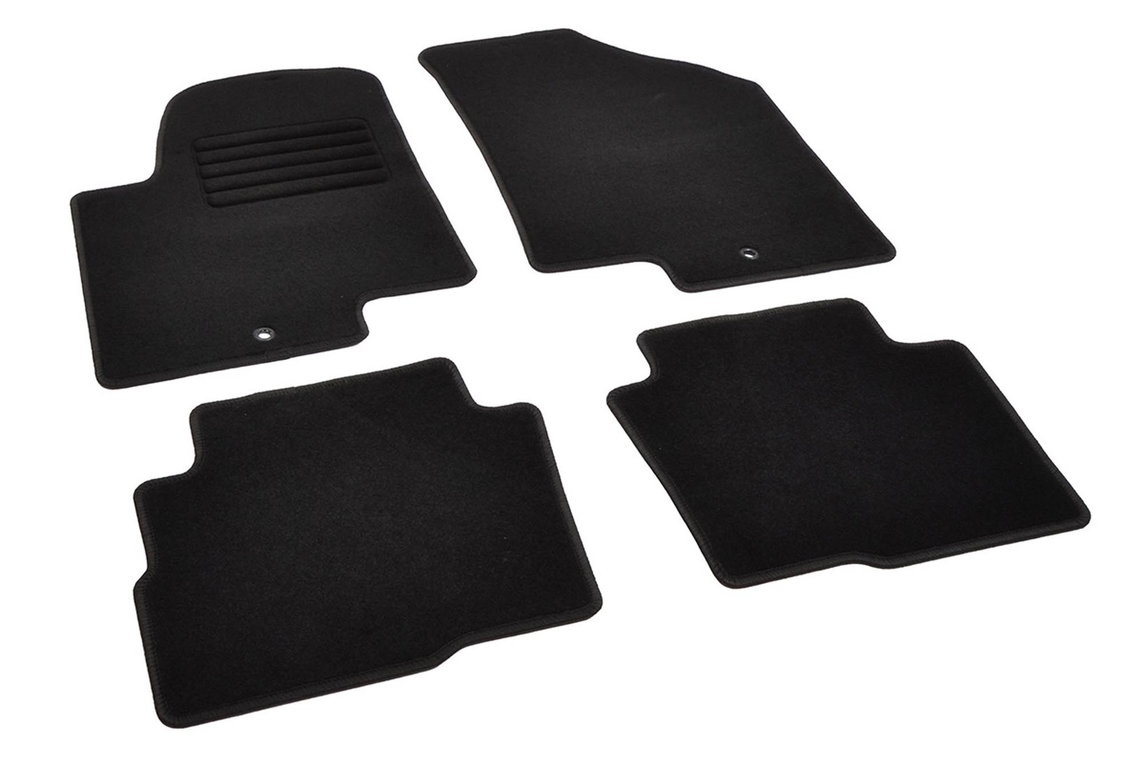 RIGUM Платнени патосници за Kia Soul 2009-2010, 4 дела, црни