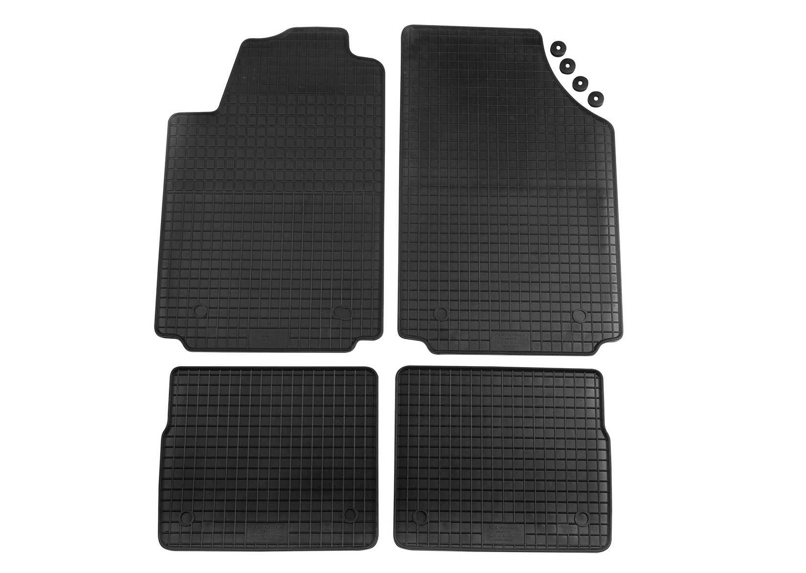 PETEX Гумени патосници за Audi A2 2000-2005 4 дела црни B014