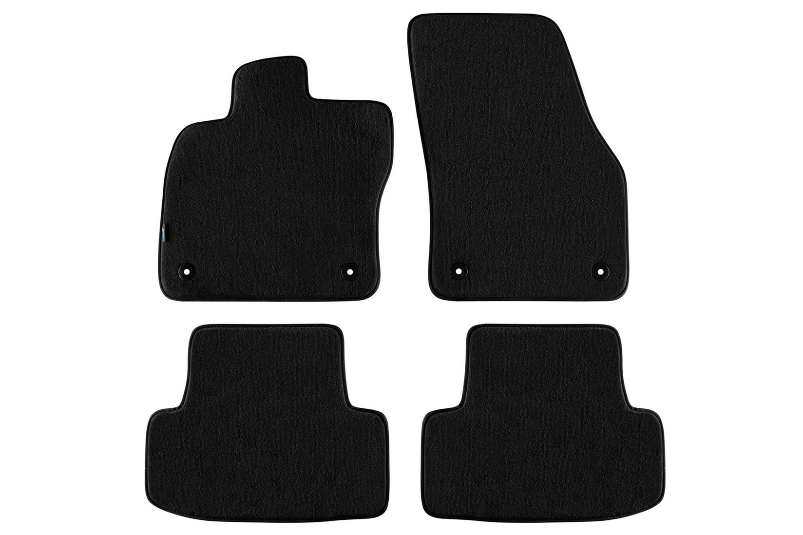 PETEX Платнени патосници за SEAT Ateca после 2016 година, 4 дела, црни, STYLE материјал