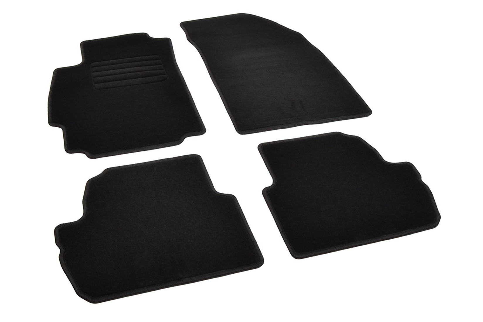 RIGUM Платнени патосници за Chevrolet Spark по 2013 година, 4 дела, црни