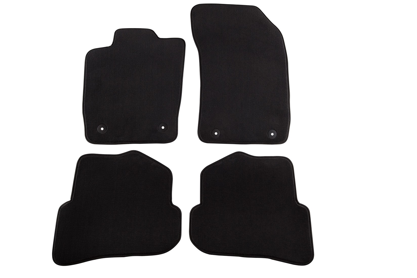 PETEX Платнени патосници за Audi A1 08/2010 =>/A1 Sportback 02/2012 => црни 4 делови (B014) Style материјал