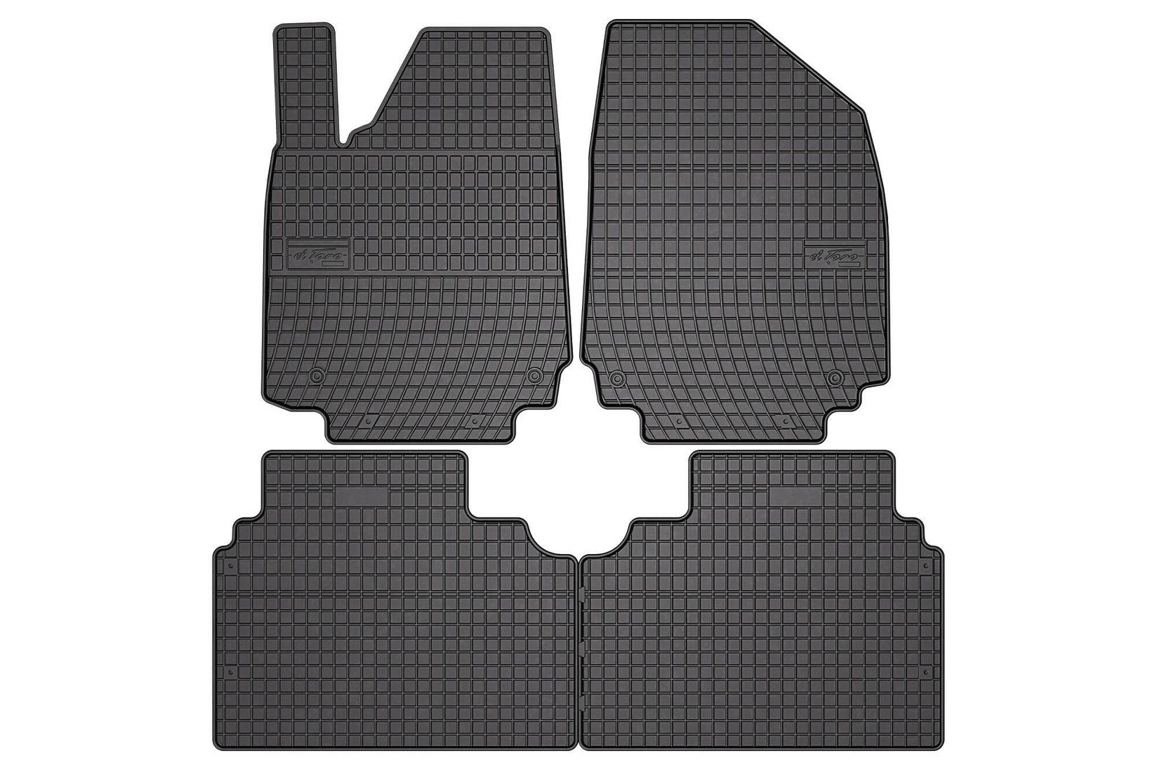 FROGUM Гумени патосници за Hyundai Ioniq 6 седан по 2022 година, 3 дела, црни