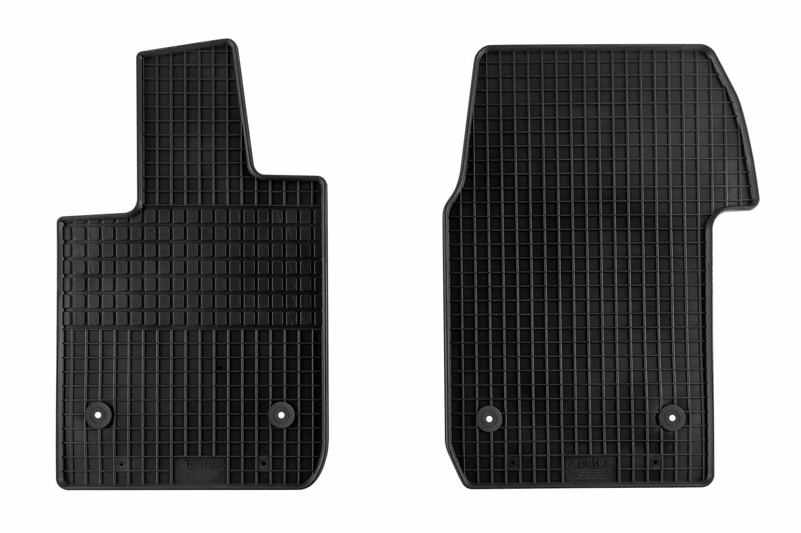 PETEX Гумени патосници за Volkswagen T7 по 2021 година со 2 места 2 бројки предни црни