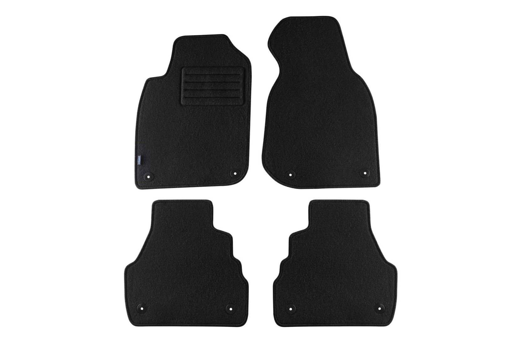PETEX Платнени патосници за Audi A6 09/1998-03/2004/A6 Avant 09/1998-02/2005 4 делови црни (B01E8) Rex материјал