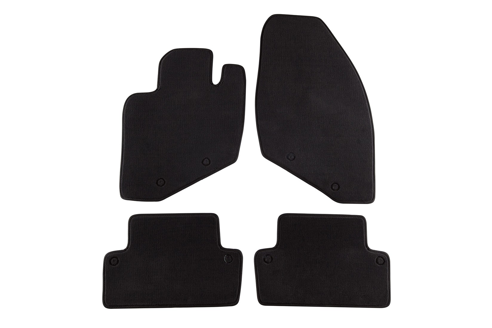 PETEX Платнени патосници за Volvo S60 11/2000-08/2010 4 делови црни (B158) Style материјал