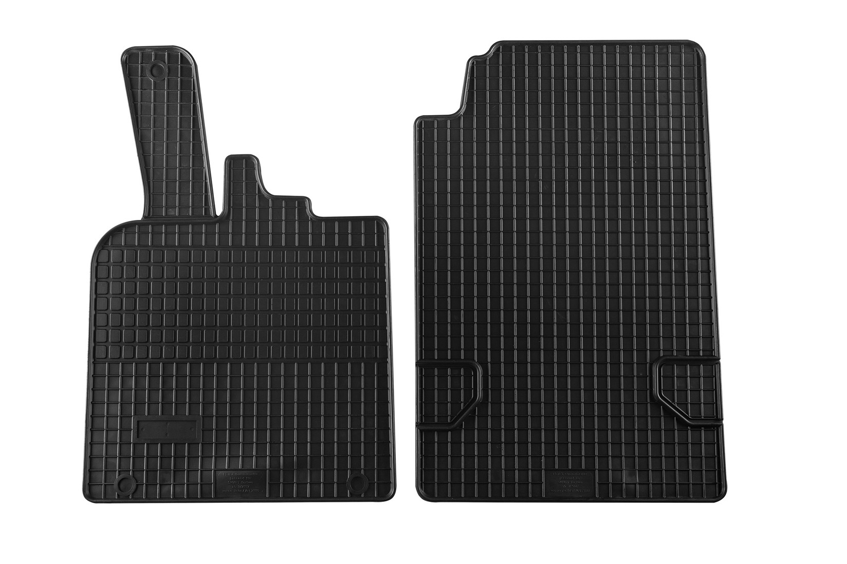 PETEX Гумени патосници за Smart ForTwo 2007-2014 2 дела црни