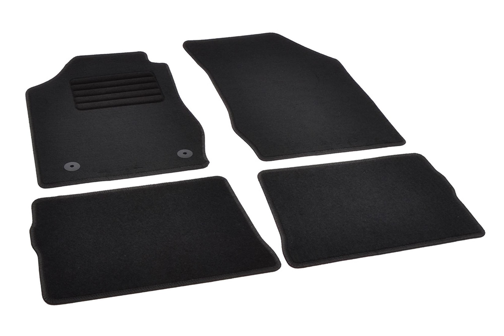 RIGUM Платнени патосници за Renault Clio 2005-2012, 4 дела, црни