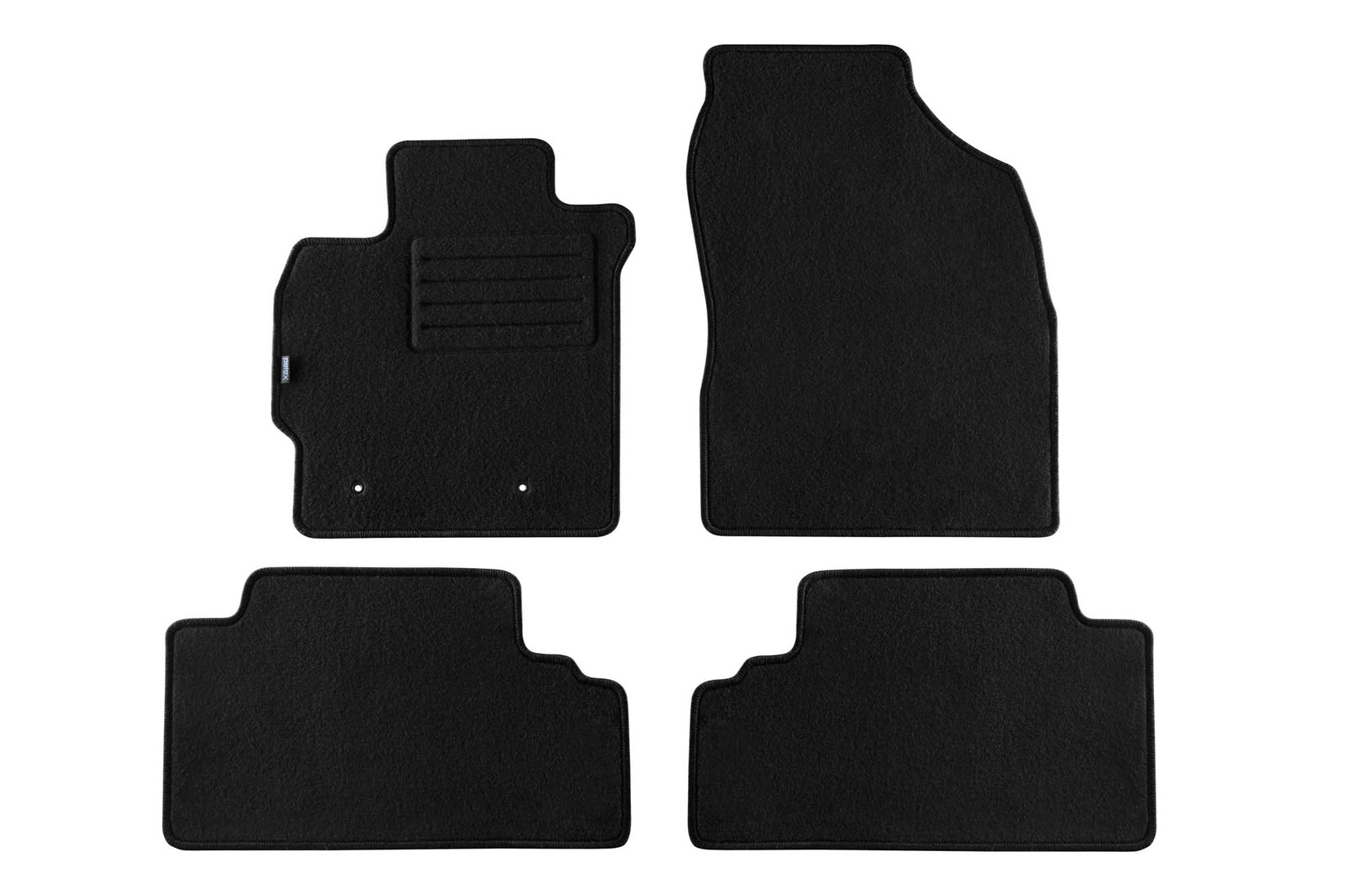 PETEX Платнени патосници за Toyota Auris 02/2007-02/2010 4 делови црни (B162) Rex материјал