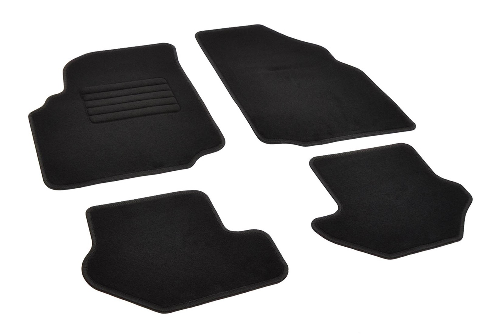 RIGUM Платнени патосници за Ford Puma 1997-2002, 4 дела, црни