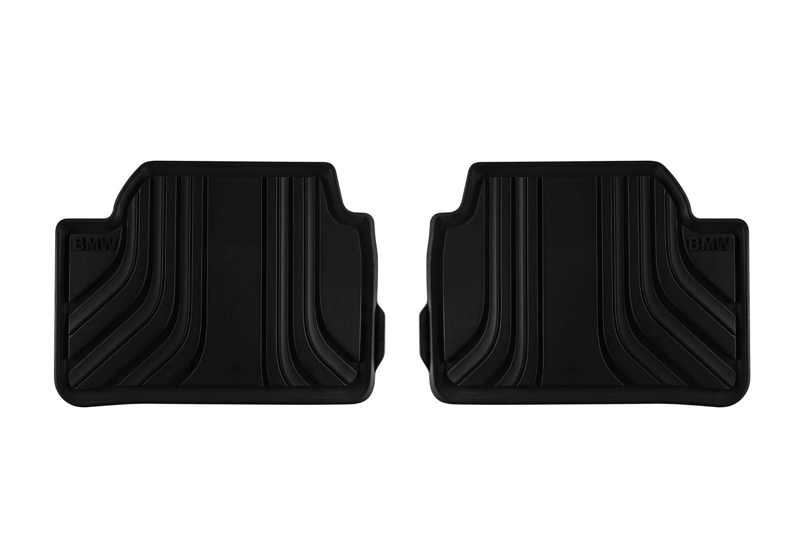 BMW Задни гумени патосници за BMW серија 1 F20 2010-2019 2 дела црни