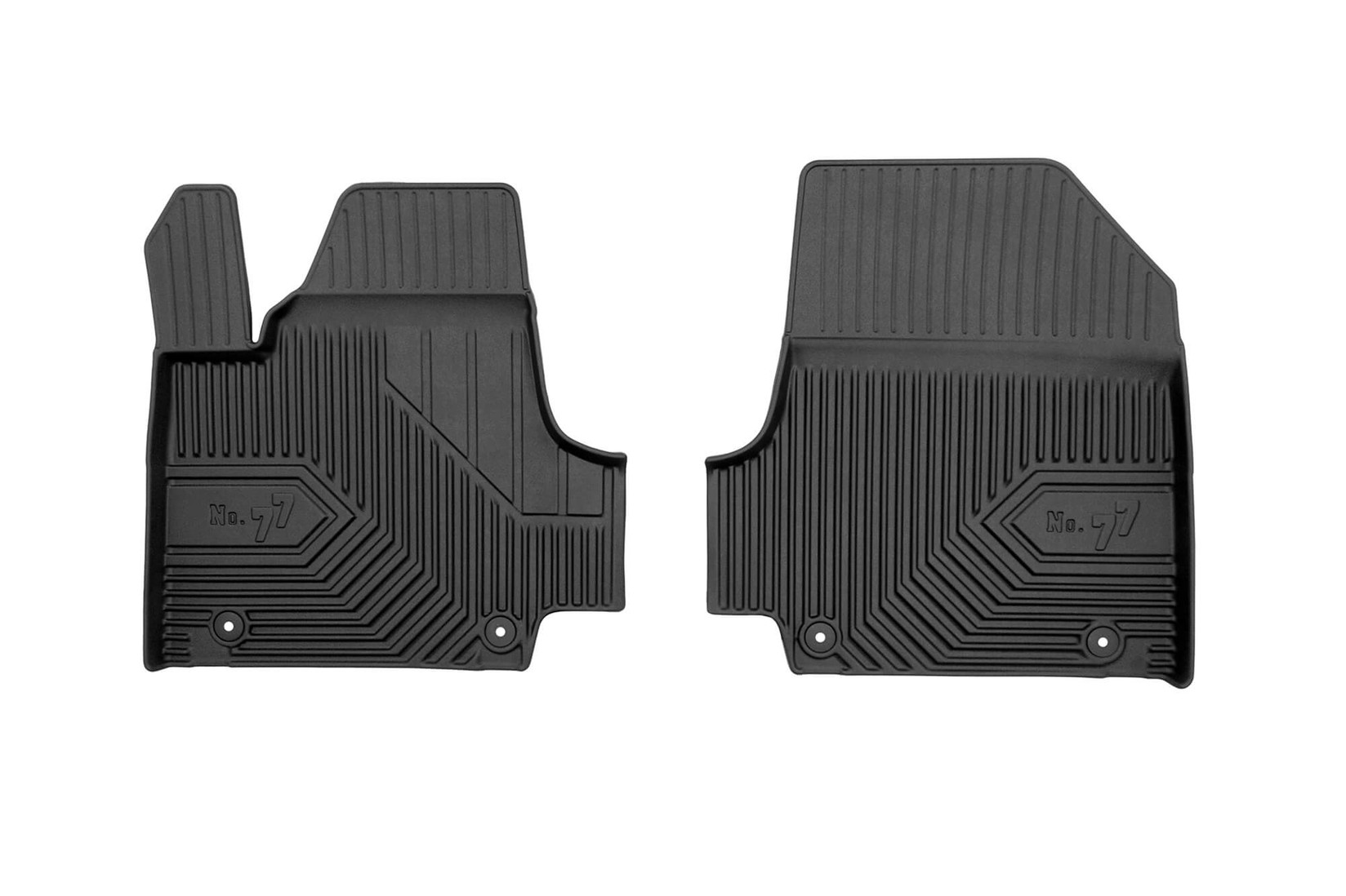 FROGUM 2.5D гумени патосници модел 77 за Hyundai Ioniq по 2021 година 2 дела црни