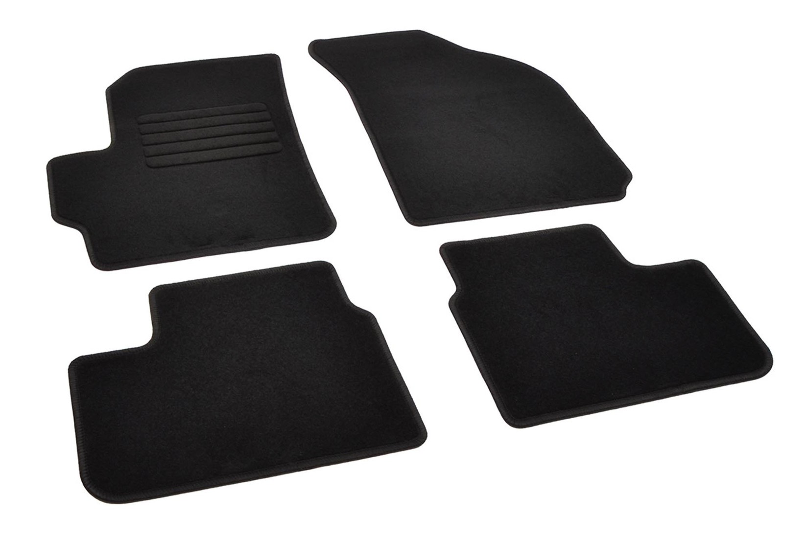 RIGUM Платнени патосници за Chevrolet Spark 2005-2010, 4 дела, црни