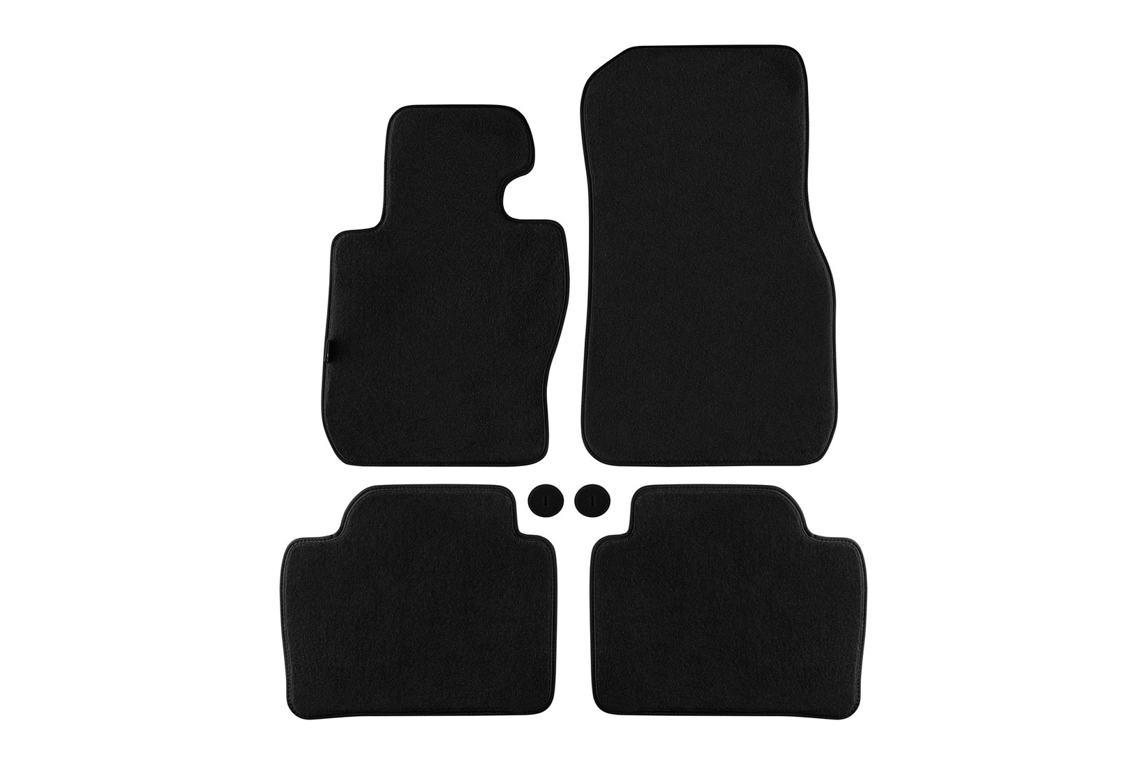 PETEX Платнени патосници за BMW серија 3 F30 седан, F31 караван 2012-2019 X-Drive, 4 дела, црни, материјал Style, захват B182