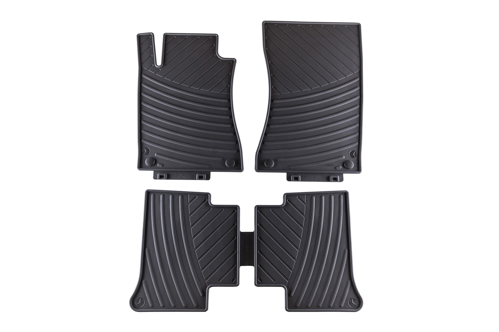 MERCEDES-BENZ Гумени патосници за Mercedes Е класа W211 2002-2009 CLS C219 2004-2010 4 дела црни