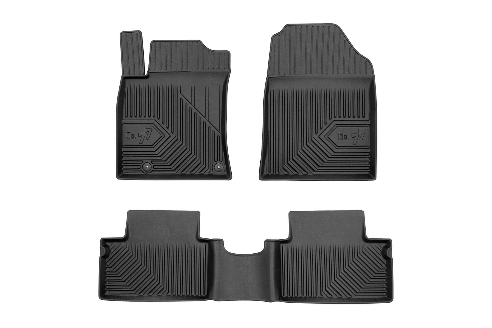 FROGUM 2.5D гумени патосници модел 77 за Kia Proceed Shooting Brake по 2018 година 3 дела црни