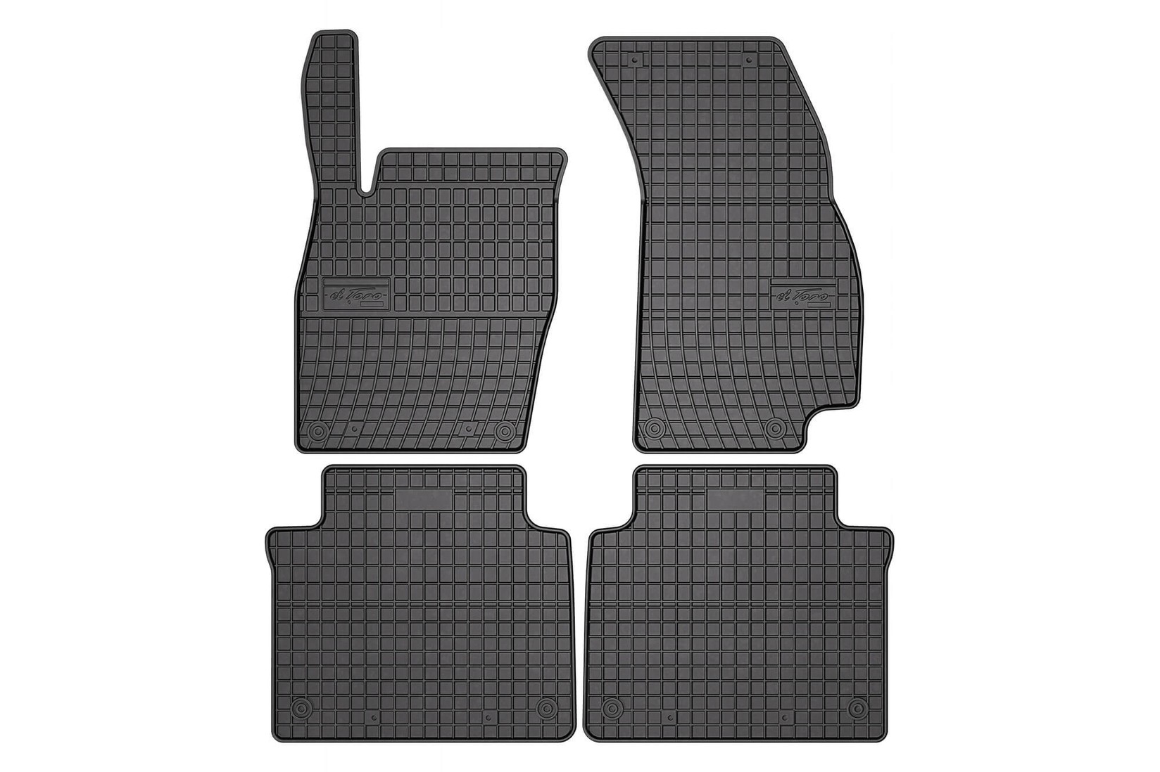 FROGUM Гумени патосници за Audi Audi A8 D5 кратка верзија по 2017 година, 4 дела, црни