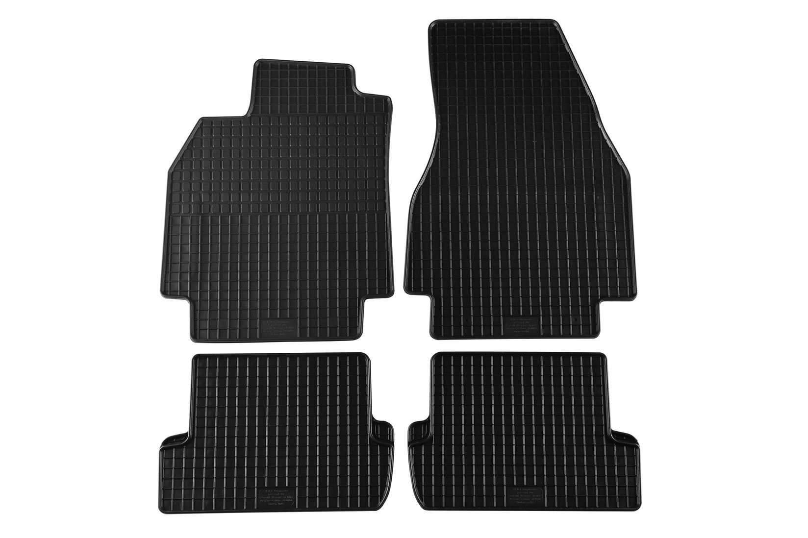 PETEX Гумени патосници за Renault Megane 2002-2009 3-5 врати 4 дела црни