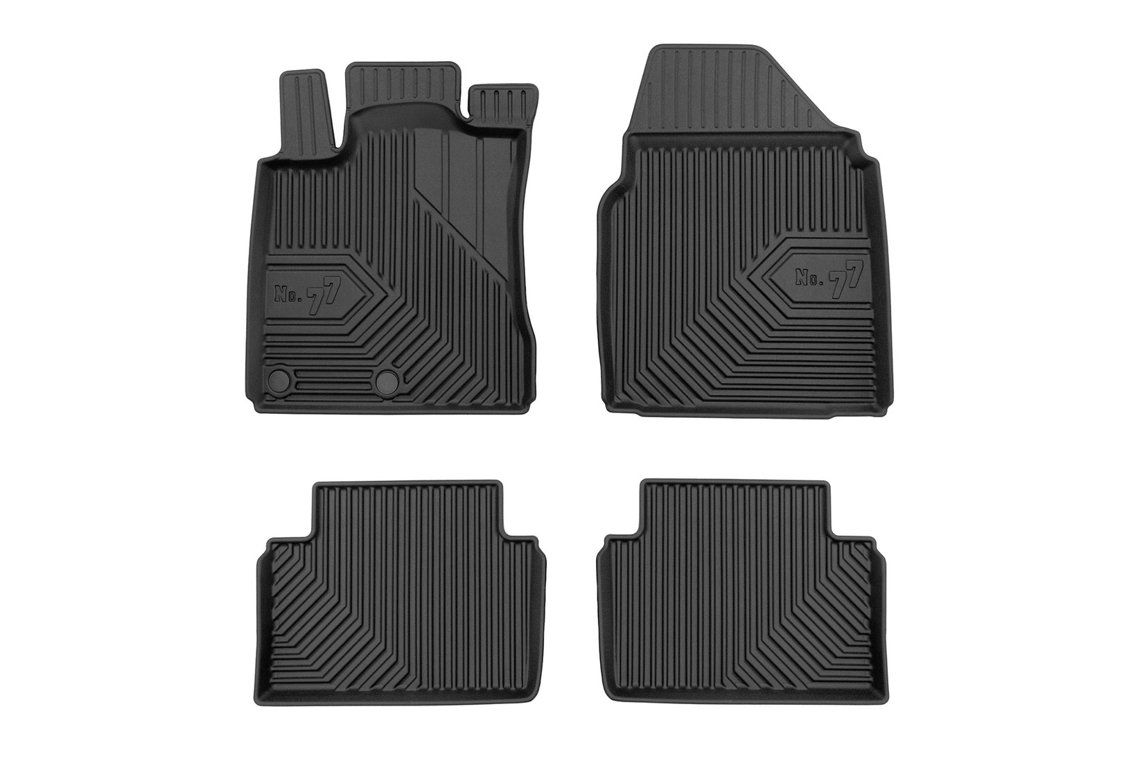 FROGUM 2.5D гумени патосници модел 77 за Nissan Qashqai 2006-2013 без Tekna 4 дела црни