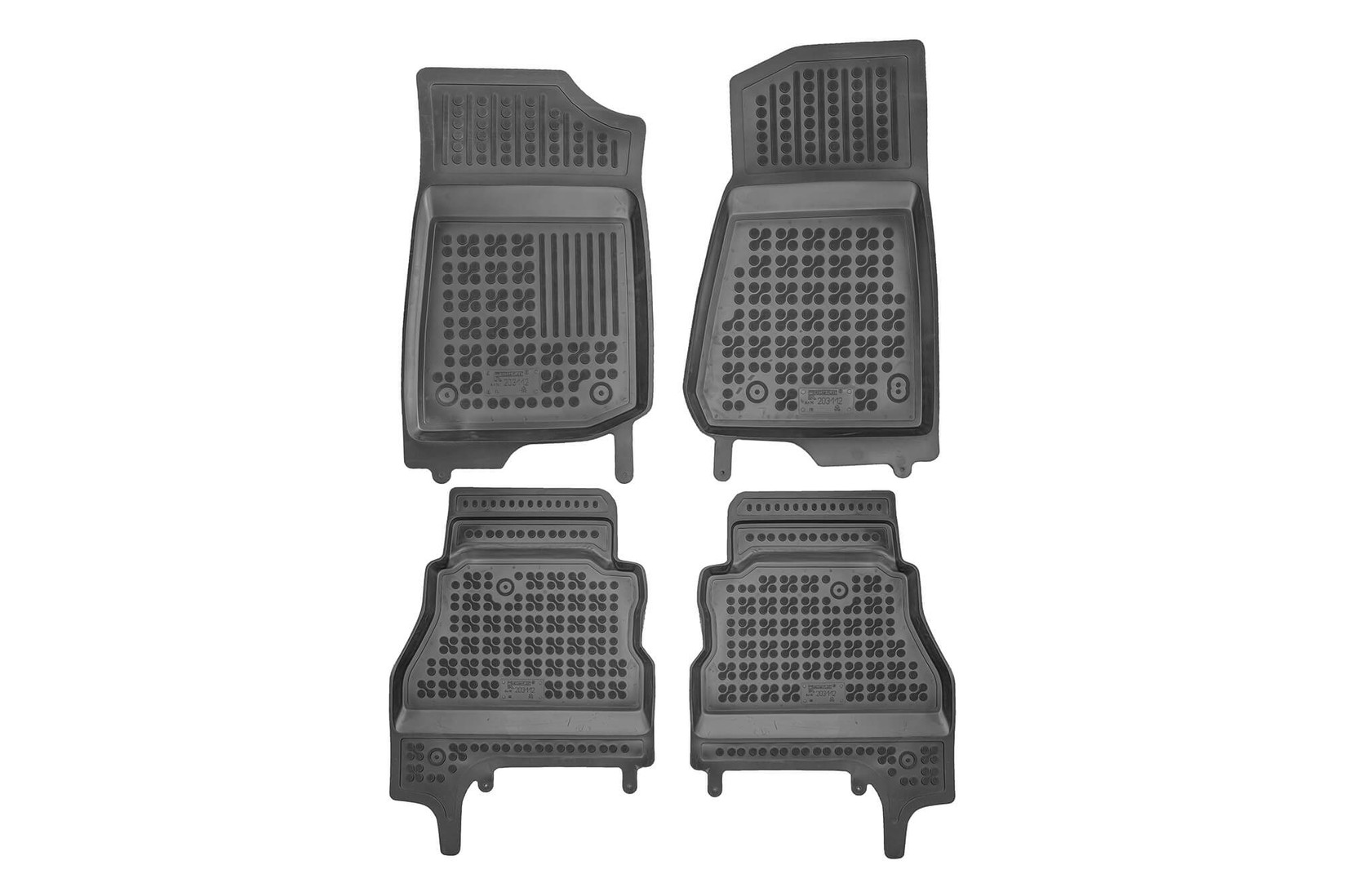 REZAW-PLAST Гумени патосници за Jeep Gladiator по 2021 година 4x4 AWD верзија со звукова систем Alpine 4 дела црни