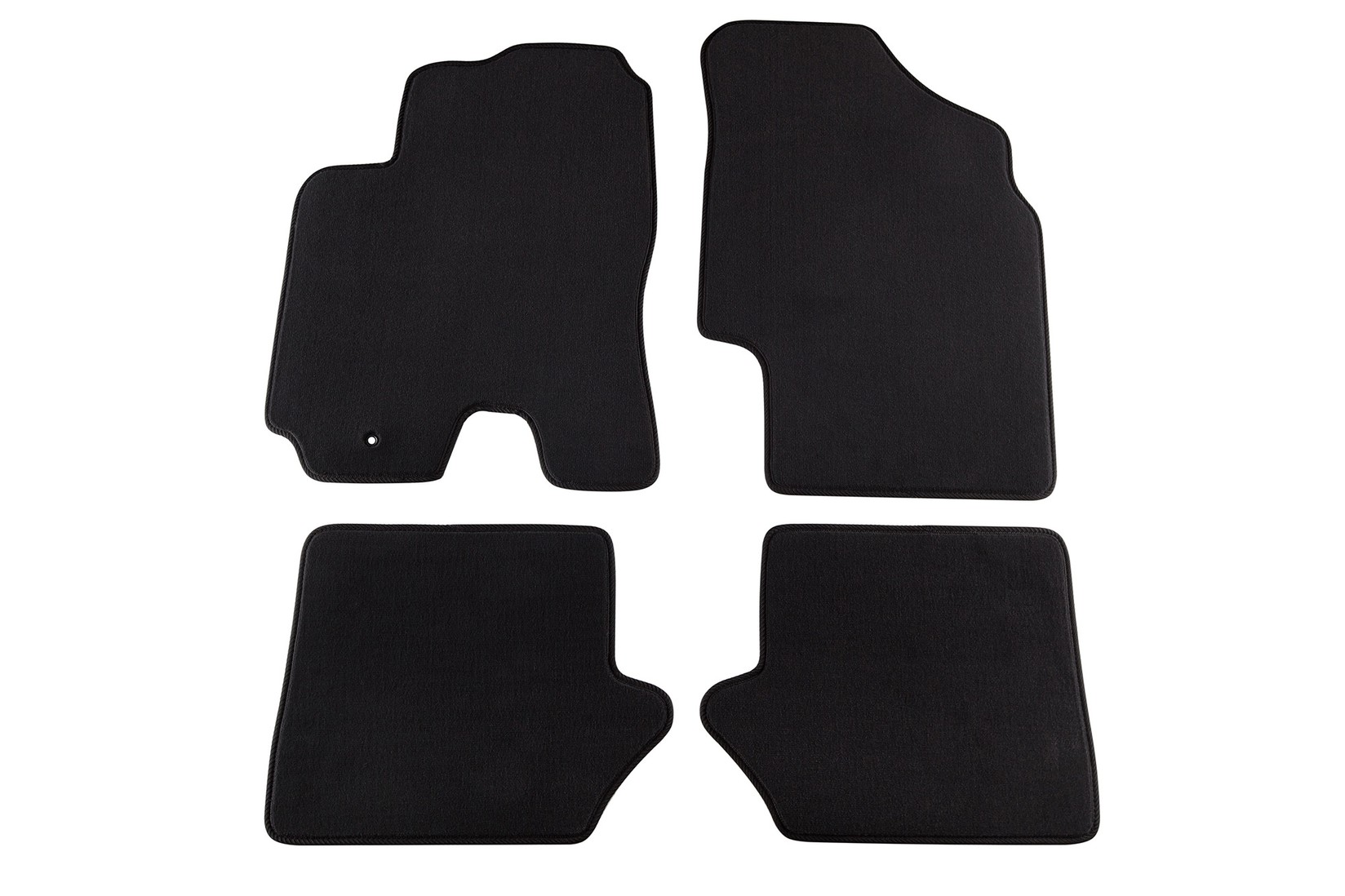 PETEX Платнени патосници за Toyota RAV 4 3 врати 08/2000-10/2003 4 делови црни Style материјал