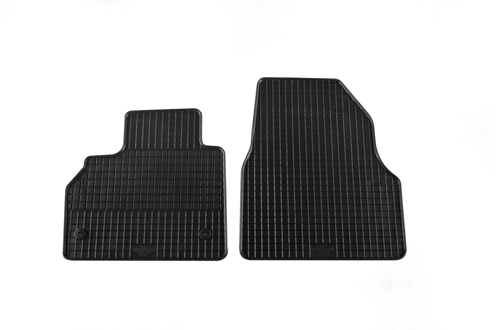 PETEX Гумени патосници за Mercedes Citan W415 2012-2021 Renault Kangoo 2008-2021 Nissan NV250 по 2019 година 2 дела црни B012U