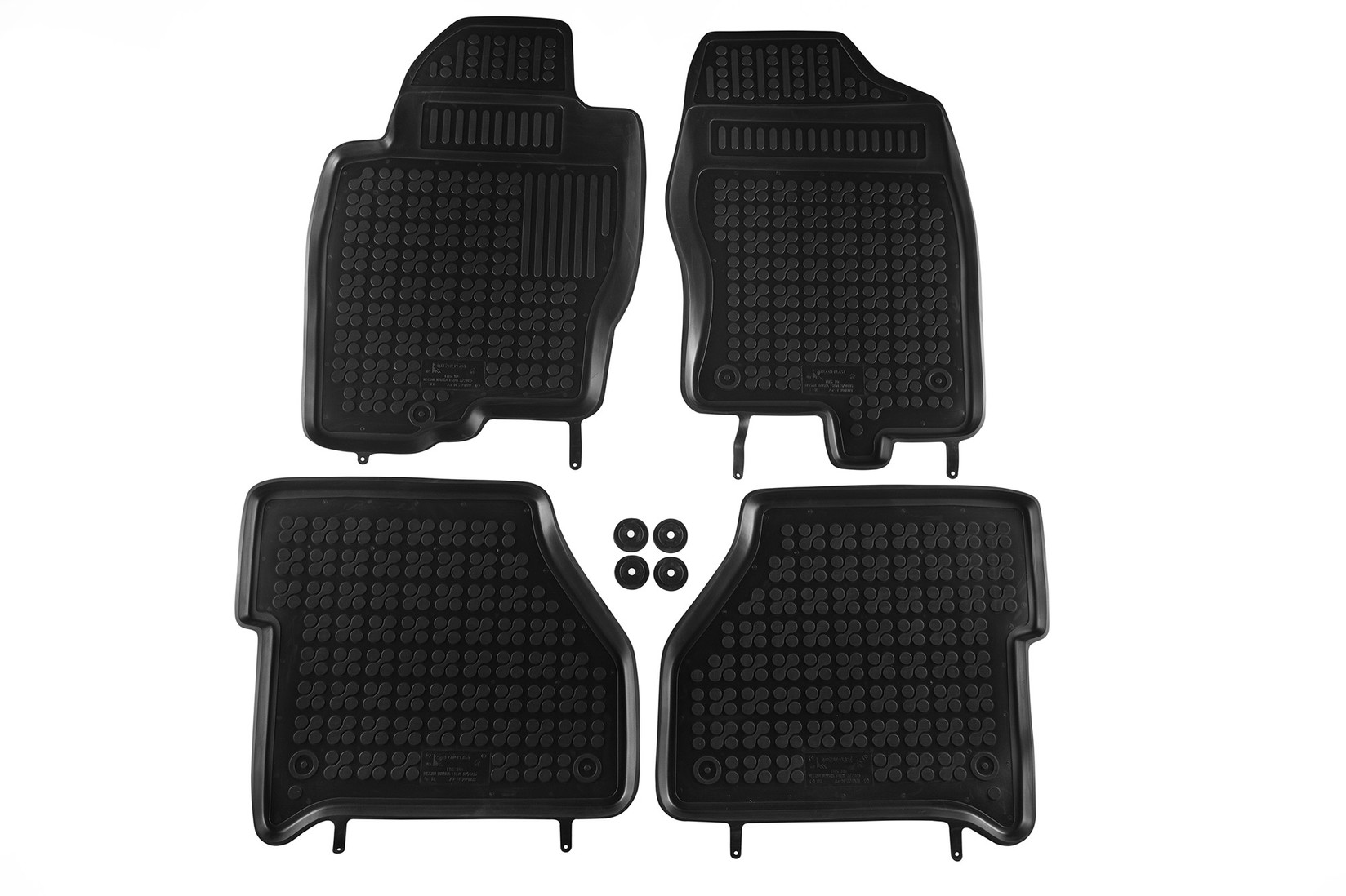 REZAW-PLAST Гумени патосници за Nissan Navara D40 2005-2015 4 дела црни
