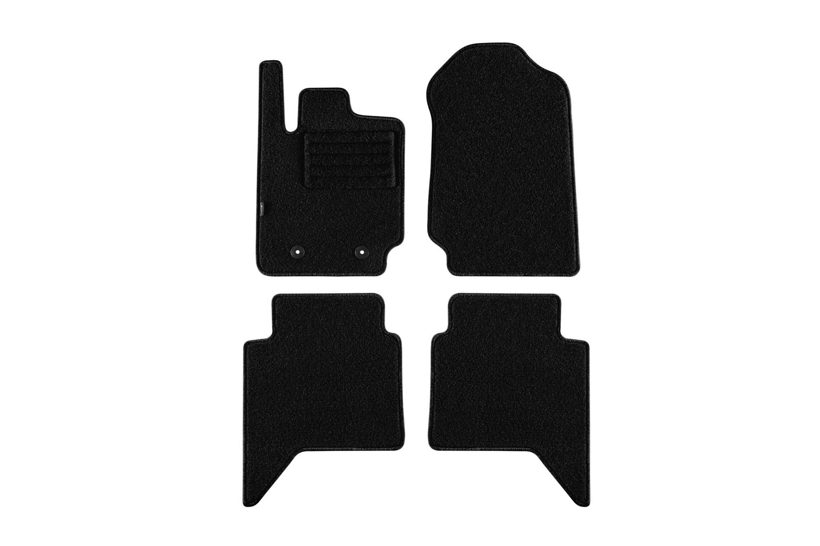 PETEX Платнени патосници за Ford Ranger двојна кабина после 2012 година 4 дела, црни, REX материјал