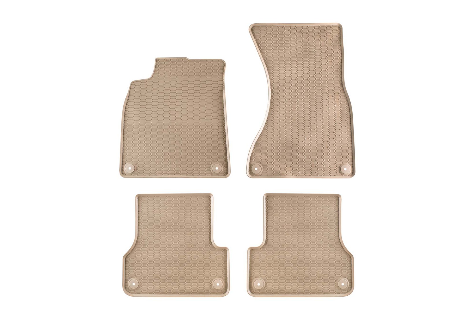 GEYER & HOSAJA Гумени патосници за Audi A6 C7 седан/avant после 2010 година/A7 Sportback после 2010 година 4 дела кремави