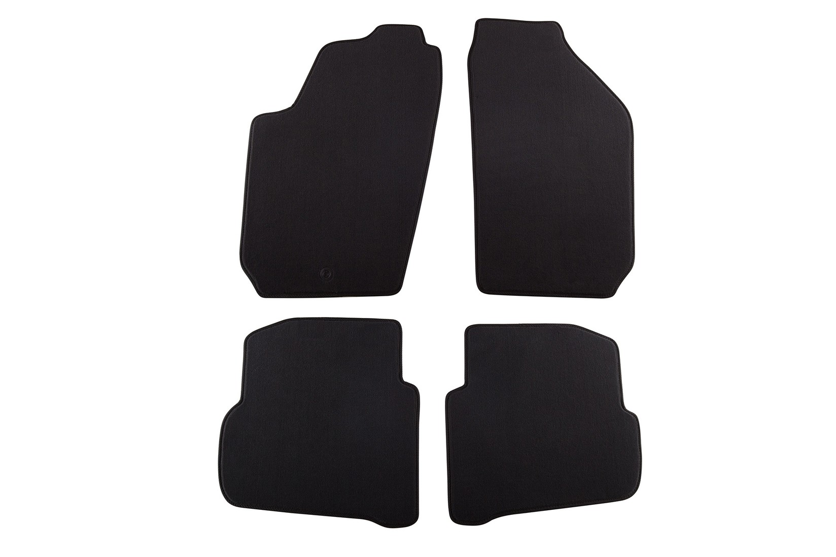 PETEX Платнени патосници за SKODA Fabia 12/1999-02/2007 4 делови црни (B001) Style материјал