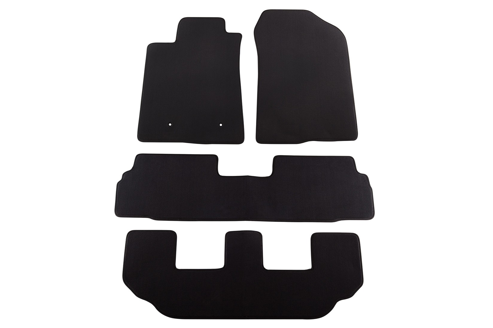 PETEX Платнени патосници за Toyota Corolla Verso 04/2004-03/2009 4 делови црни (B162) Style материјал