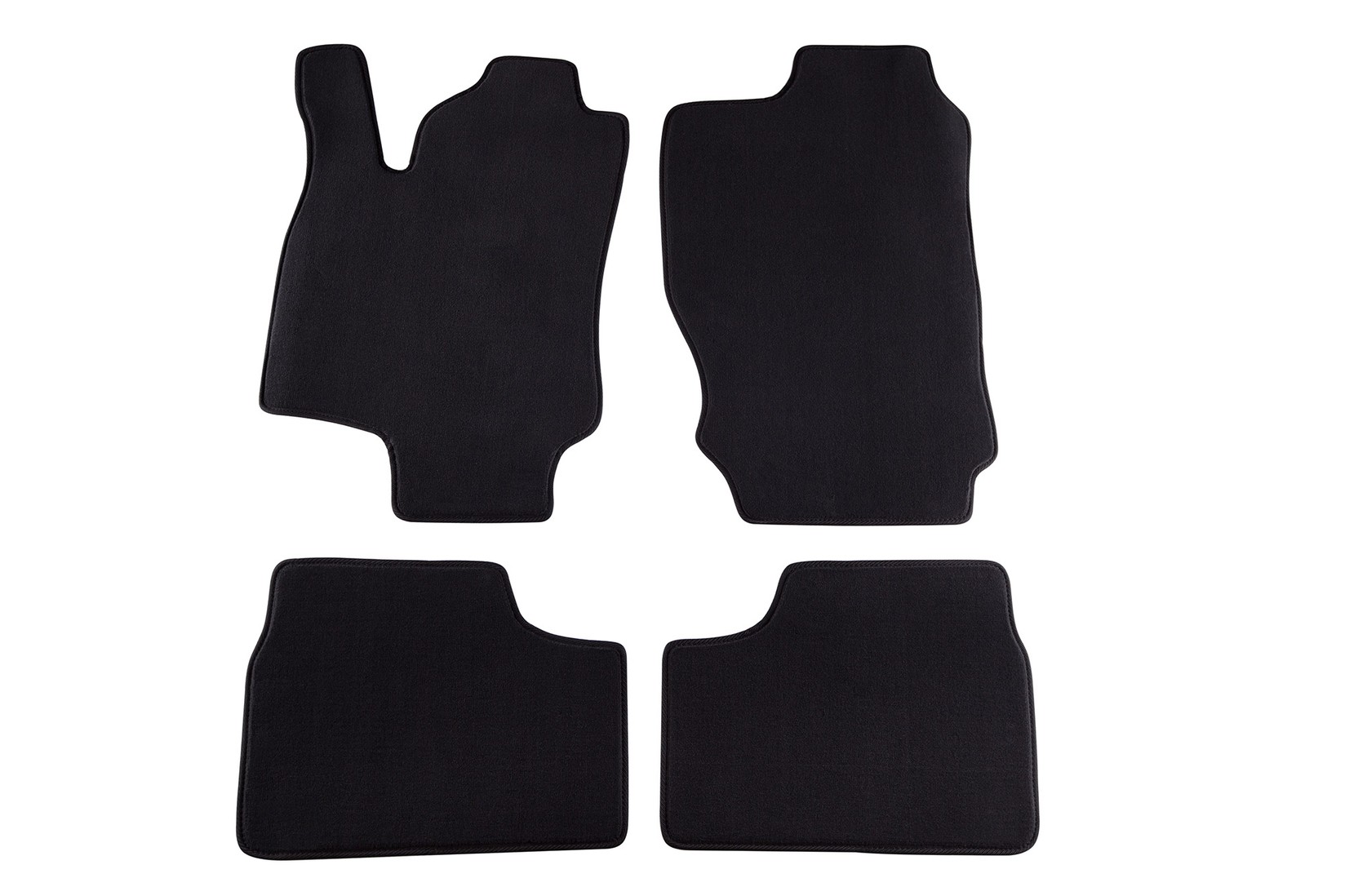 PETEX Платнени патосници за OPEL Astra G 03/1998-03/2004/Coupe 03/2000-12/2001 4 делови црни (KL01) Style материјал